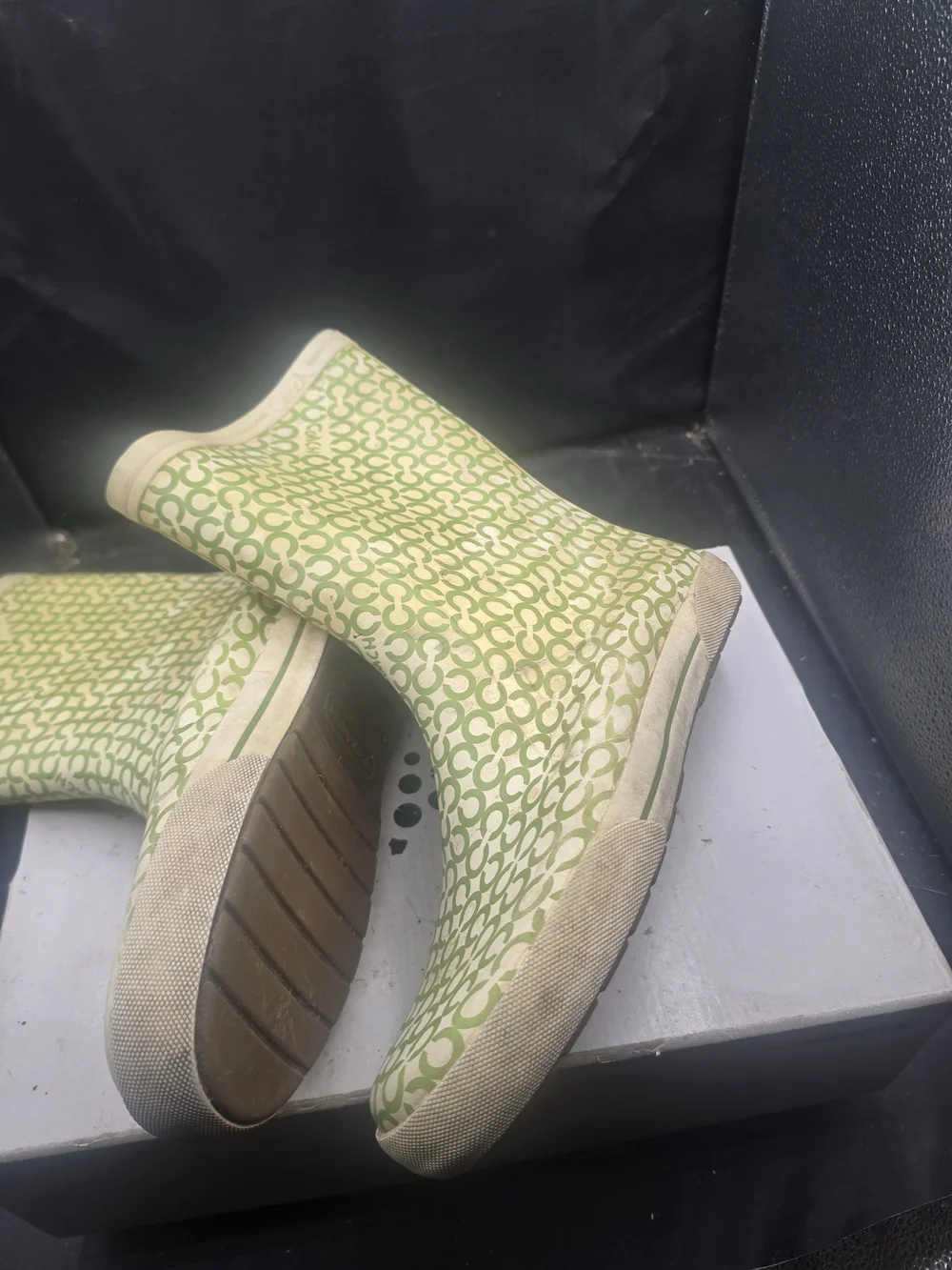 Coach Green Signature Rain Boots‎